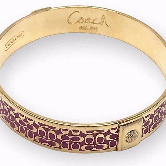 Coach Signature pink and gold bangle - Picture 4 of 7